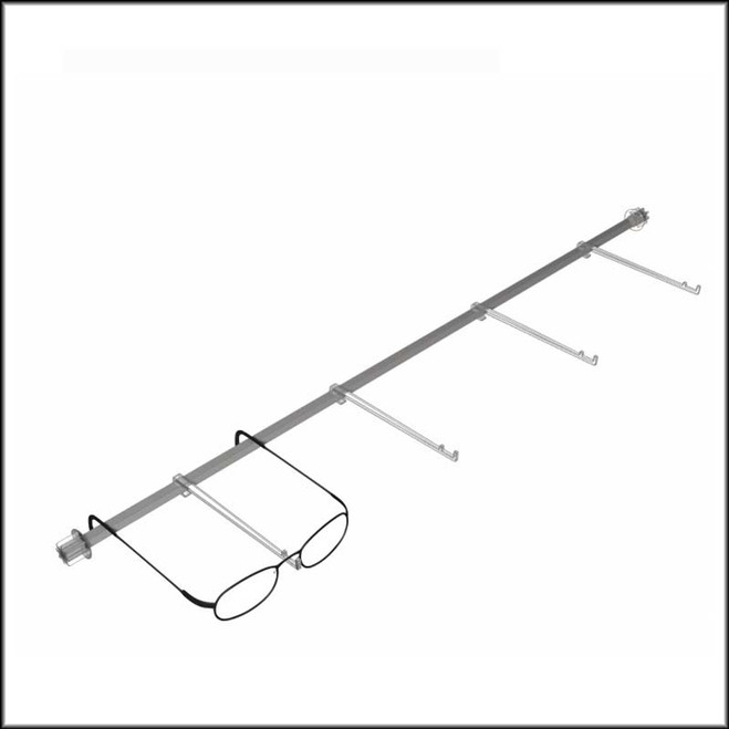 Cabinet Mount Custom Optiquattro Horizontal Optical Rod with Polycarbonate Frame Holders