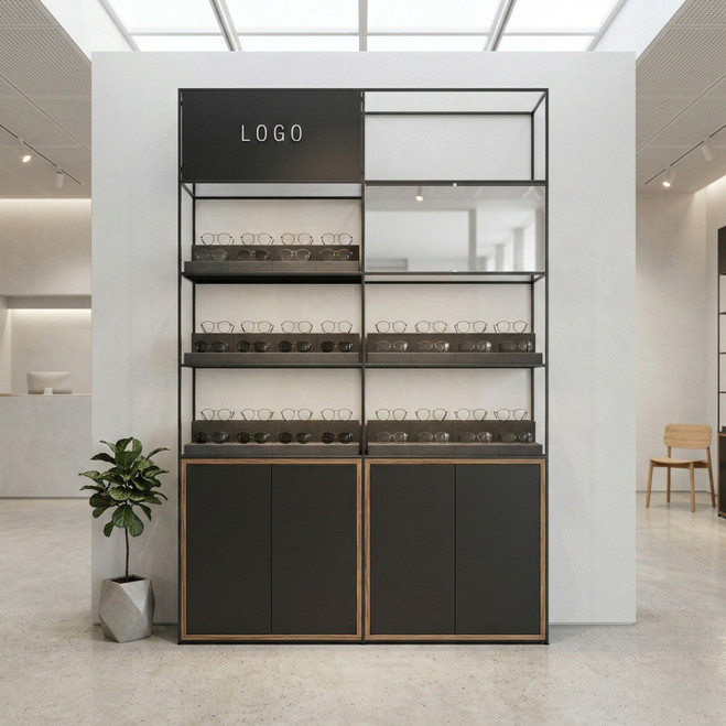 CAROLINE Wall Display with doors CR.SET.WP.CD.DK.FW.S.01