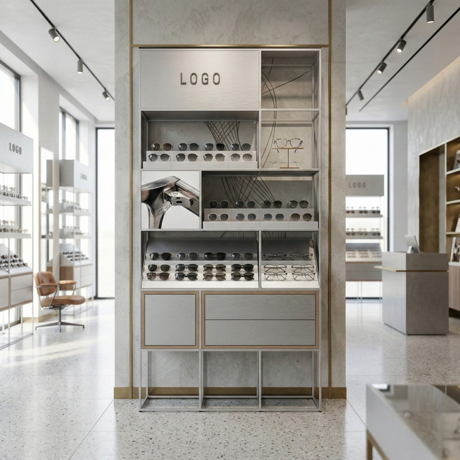 CAROLINE Wall Display with doors CR.SET.WP.CD.DK.ASM.FW.03