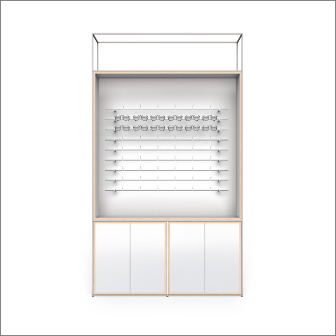 CAROLINE Wall Display with doors CR.SET.WP.CD.PUR.2.05