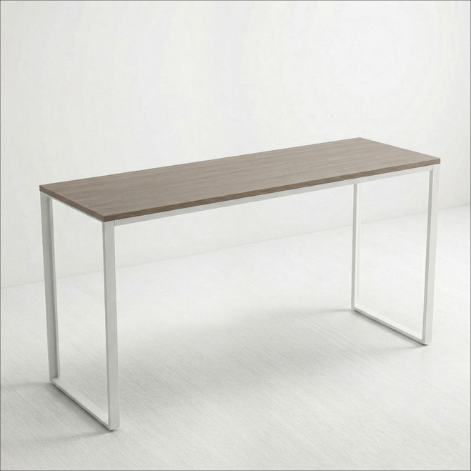 Quick-Ship 60" Long Optical Dispensing Table - Iron Oak