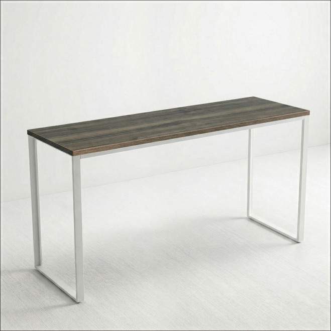 Quick-Ship 60" Long Optical Dispensing Table - Dark Walnut