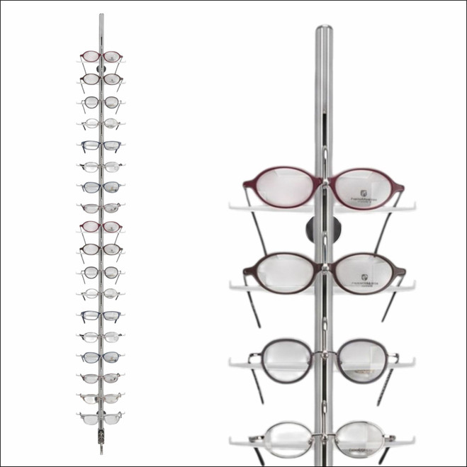 Locking Optical Dispaly Rods - 18 Pair Capacity