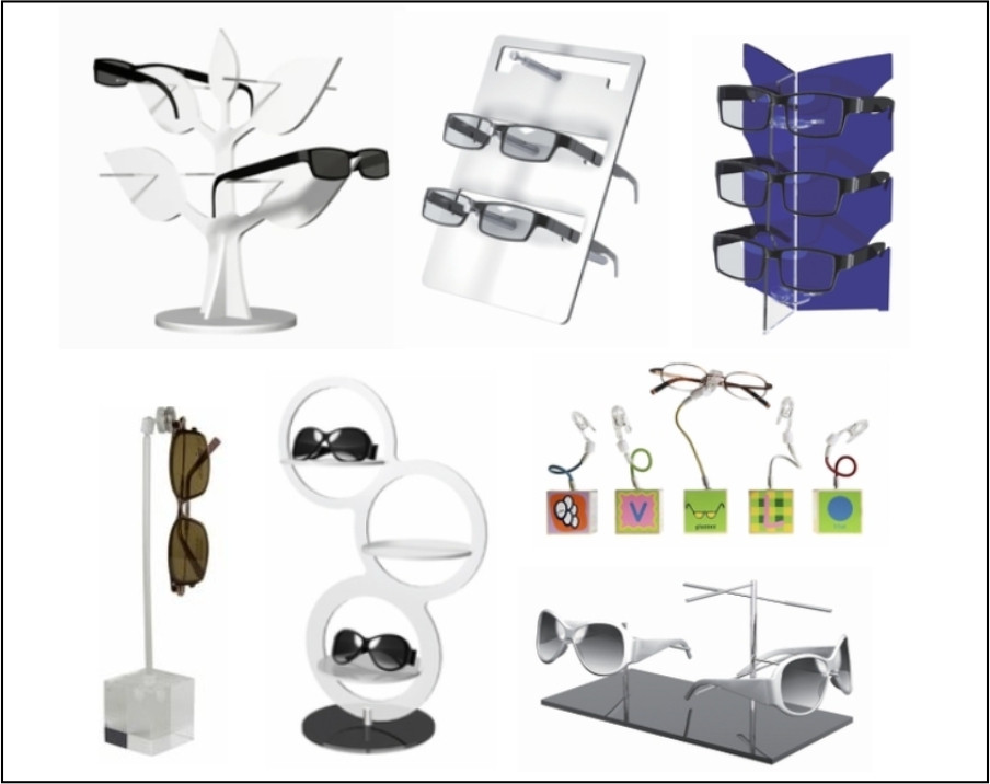 Single Optical Frame Risers & Displays |Optical Frame Displays