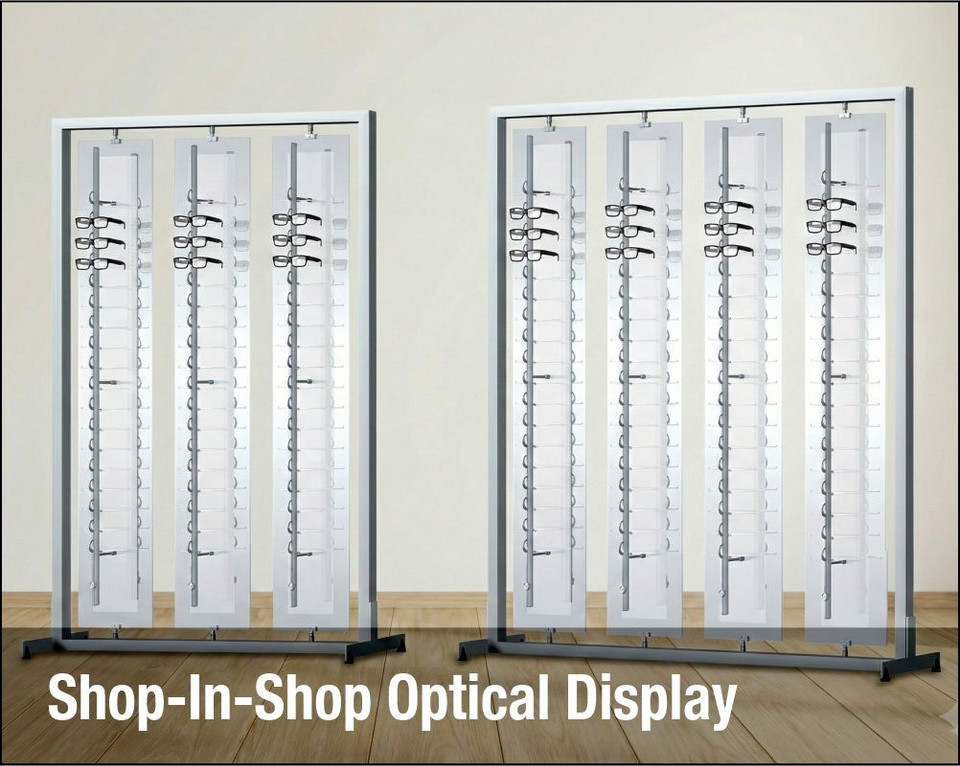 Floor Top Optical Displays | Rotating Floortop Optical Displays