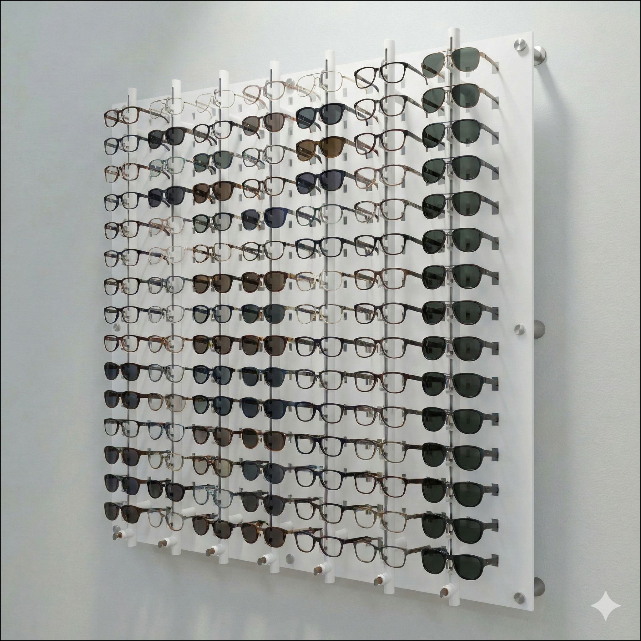 DW31-105F Open Or Locking Wall Mount Acrylic Optical Display With ...