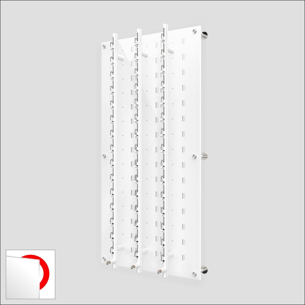 DW31-45F Locking Wall Mount Acrylic Optical Display With Hardware- 47.5 ...