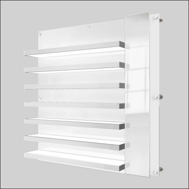 Top LED Wall Mount Optical Frame Display Shelves with Right Mirror -  DWL31-105-R - European Made