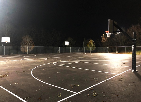 LightMartâ€™s Sports Lights on a Basketball Court