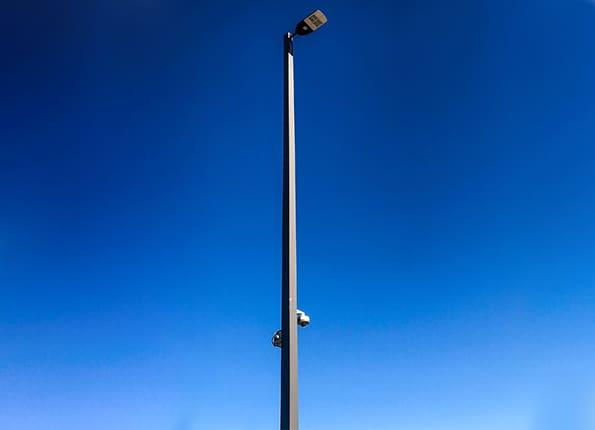 Combination Security and Lighting Application on LightMart Square Pole