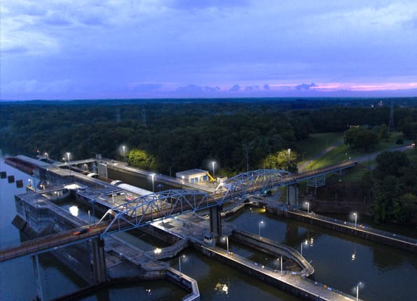 LightMart Lights and Poles at a Water Filtration Facility