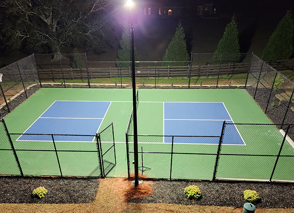 Pickleball Court Lighting Installation