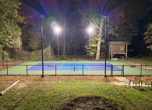 Pickleball Court Lighting Installation
