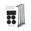 Aluminum square pole 12A4SS188 included components