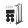 Aluminum square pole 14A5SS188 included components