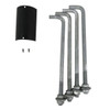 Aluminum Pole QS4ALAB Included Components