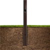 Aluminum Square Pole 12A5SS125DB Buried View