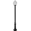 Worthington Anchor Base Decorative LED Light Pole Kit with Economy Acorn Fixture - 3 Inch Diameter - Thumbnail