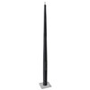 Round Tapered Anchor Base Fiberglass Light Pole (10F6RTAB) - Full View Side