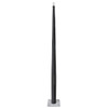 Round Tapered Anchor Base Fiberglass Light Pole (10F6RTAB) - Full View Front