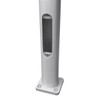 20 Foot Round Tapered Anchor Based Aluminum Light Pole, Quick Ship (QS20A07RTAB) - Base and Open Hand Hole