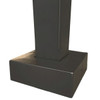 Light Pole Kit with Two LED Area Lights, Selectable Wattage 80/100/120/150 & Color Temperature, 10-25 Foot Pole Height Options - Pole Base View