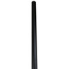 Round Straight Aluminum Light Pole, 14 Foot Above-Grade, 4 Inch Diameter, Direct Burial
