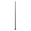 15 Foot Round Tapered Steel Light Pole - 5.1 Inch Diameter, 11 Gauge, Quick-Ship (QS15S51RT125) - Full View