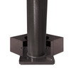 15 Foot Round Tapered Steel Light Pole - 5.1 Inch Diameter, 11 Gauge, Quick-Ship (QS15S51RT125) - Base Cover
