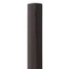 15 Foot Round Tapered Steel Light Pole - 5.1 Inch Diameter, 11 Gauge, Quick-Ship (QS15S51RT125) - w/ Pole Cap