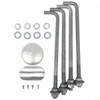 Aluminum round pole 10A4RSH125 included components