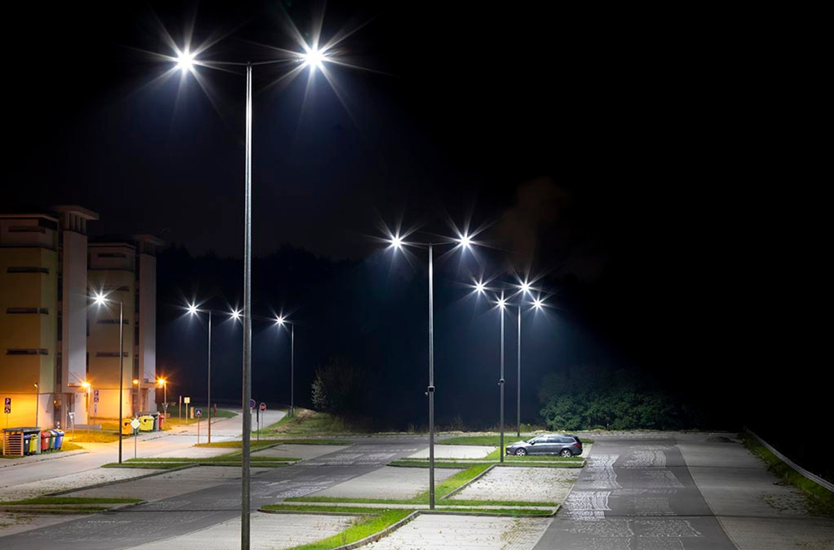 LED Parking Lot Street Light Fixture Outdoor Lighting Security Low Power 