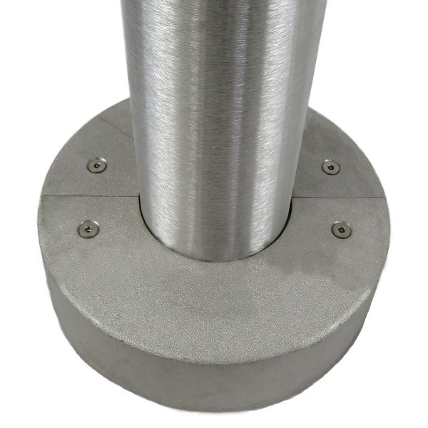 Round Hinged Base Aluminum Light Pole 20 ft 5 in