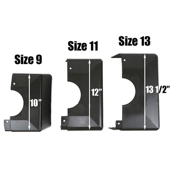 Square Light Pole Base Cover for 5 Inch Pole Base Covers for Round