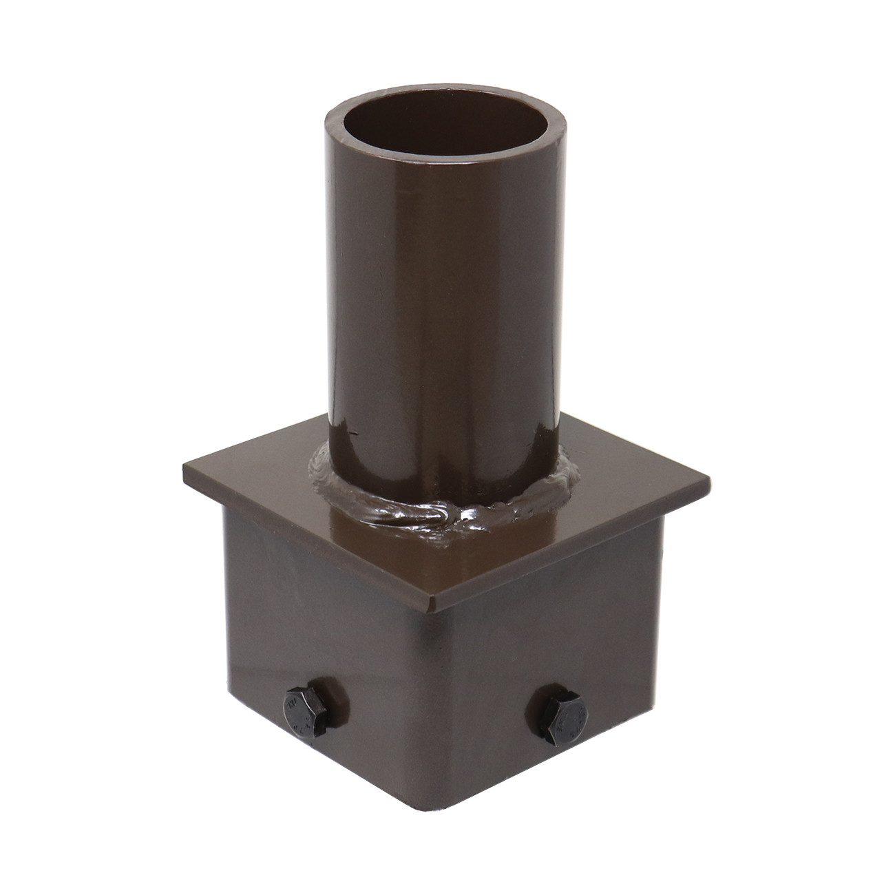 Tenon Adapter For 4 Inch Square Poles With 4 Horizontal 90 Degree Tenons;For 4'' Square Pole With 4 Horizontal 90 Degree Tenonsfor 4 Square Poleblack Finish