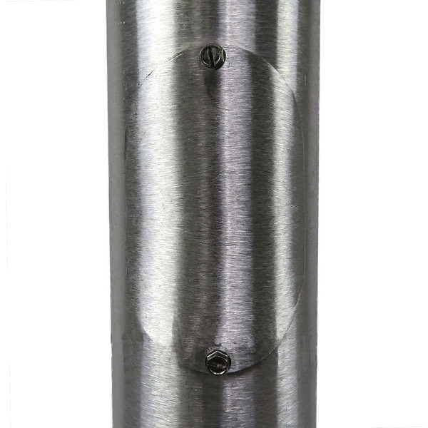 Round Tapered Hinged Base Aluminum Light Pole 12 ft 5 in Hinged Base