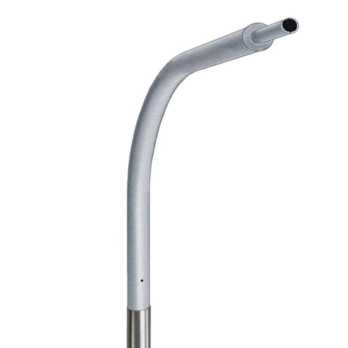 Aluminum Street Light Pole 25 ft 6 in with 8 Foot Davit Arm - .188