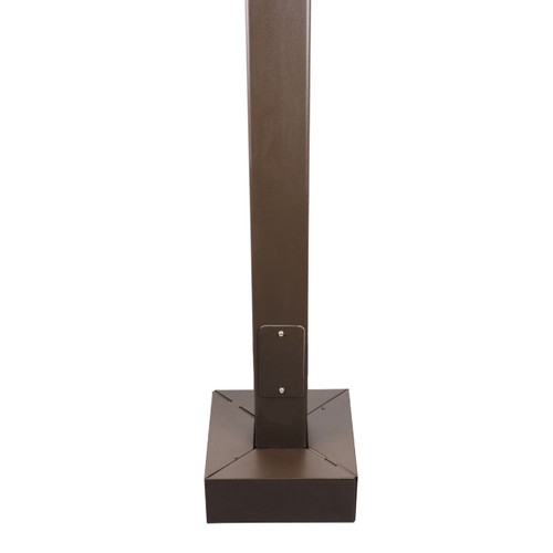 25 Foot Square Steel Light Pole - Pro's Choice Heavy Duty, 4 Inch Wide 11 Gauge