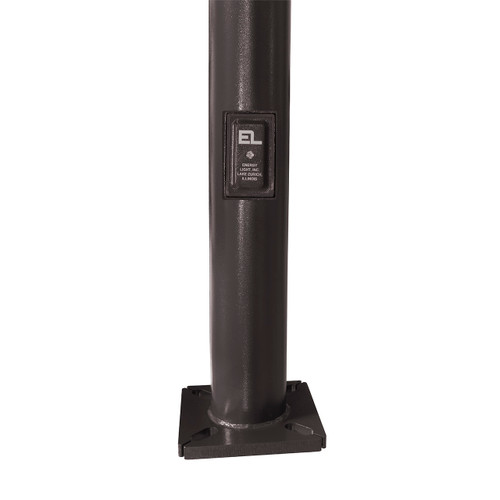 30 Foot Round Tapered Steel Light Pole - 7.5 Inch Diameter, 11 Gauge ...