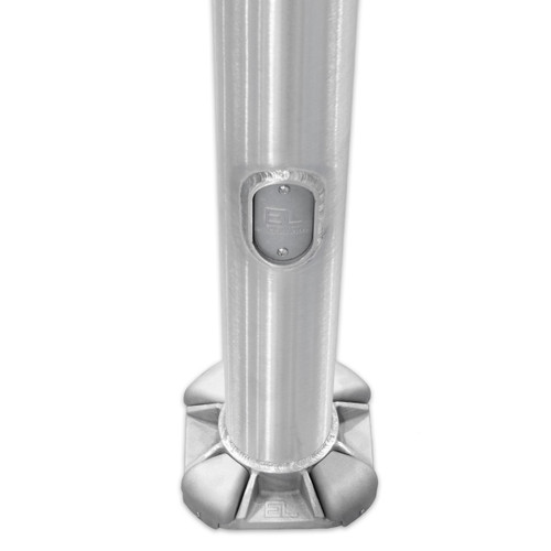 30 Foot Round Tapered Aluminum Anchor Base Light Pole - Base and Hand Hole
