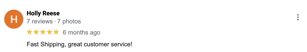 Reviews Referring to how fast LightMart Delivers