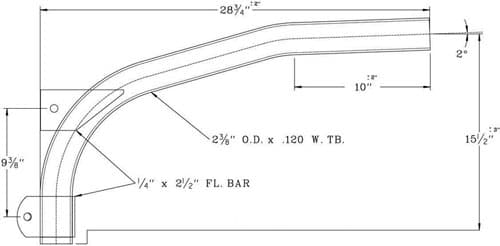 Cantilever Bracket WPB1026 Dimensional Drawing
