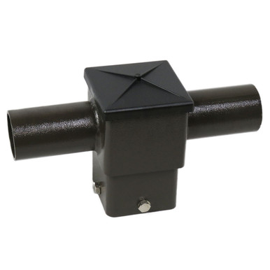 Tenon Adapter for 4 Inch Square Poles with 2 Horizontal 180 Degree ...