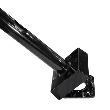 Round Hinged Base Aluminum Light Pole 10 ft 4 in - .125 in