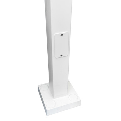 Square Straight Aluminum Light Pole 14 ft 4 In 0.188 Inch Wall