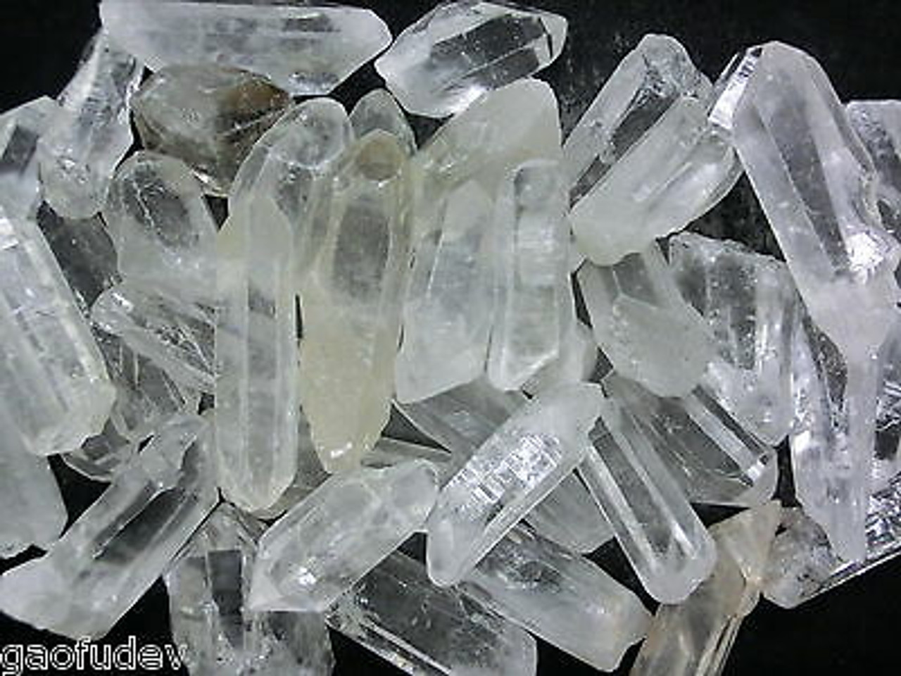 clear quartz crystal point