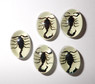 Insect Cabochon Black Scorpion Oval 12x18 mm Glow in the Dark 1 piece Lot