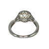  10K White Gold Diamond and Pearl Ring 