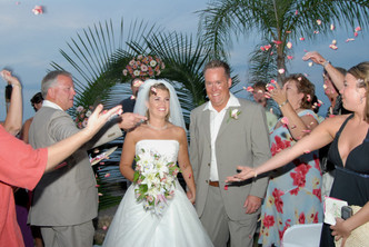 Alycia & Cole's Petal Toss