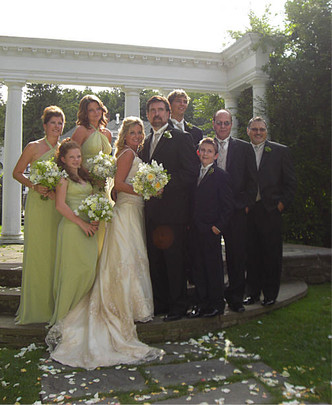 Kim & John with Wedding Party